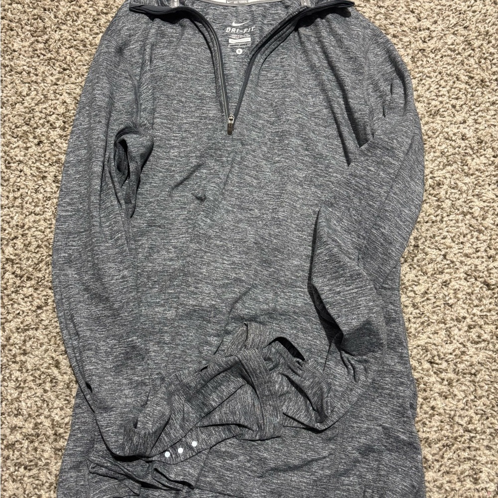 Nike Dri-FIT Gray Running Pullover